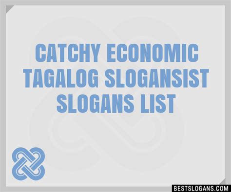 slogan about economics tagalog